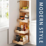 Draworia Solid Beechwood Pull-Out Cabinet Drawer – Soft-Close, Pre-Assembled Precision Fit Organizer