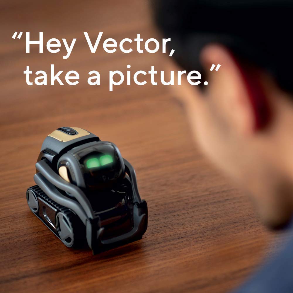 Vector AI Smart Home Robot with ChatGPT Integration & Alexa – Autonomous Companion (Black Edition)