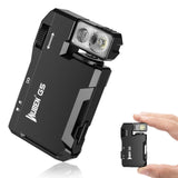 Rechargeable Mini EDC Flashlight 400 Lumens – Magnetic LED Pocket Torch with RGB Light, USB-C Charging & 180° Rotatable Head