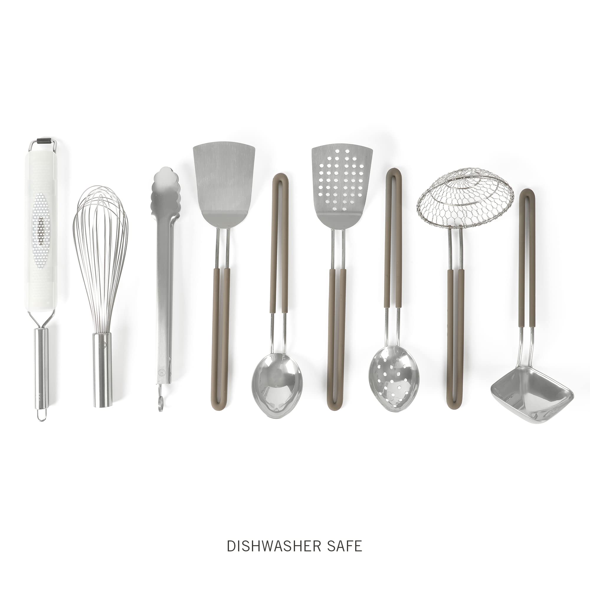 9-Piece Stainless Steel Kitchen Tools & Gadgets Set – Lightweight, Durable & Dishwasher Safe