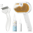 3-in-1 Cat Steam Grooming Brush with Mist Spray & Massage Function – Self-Cleaning Pet Hair Remover for Cats & Dogs (White)