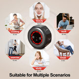 Rotating Visual Pomodoro Timer Cube with Gravity Sensor, 1–90 Min Presets, Flip Countdown & Stopwatch, Rechargeable Focus Timer for Work, Study & Kitchen – Black