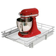 DINDON Wide Chrome Pull-Out Cabinet Organizer – Heavy-Duty Single-Tier Slide-Out Wire Basket for Base Cabinets