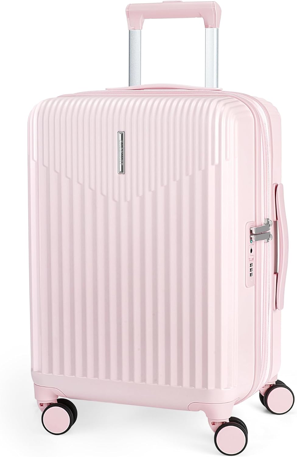 Purple 20-Inch Expandable Hardshell Carry-On with TSA