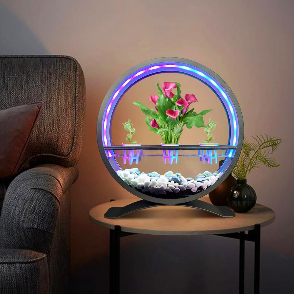 Smart RGB Plant Grow Light with Music Sync – Hydroponic Desk Garden Lamp with 60,000 Colors