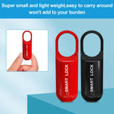 Portable Fingerprint Smart Padlock, USB Rechargeable Keyless Biometric Locker Lock for Gym, School & Travel Bags