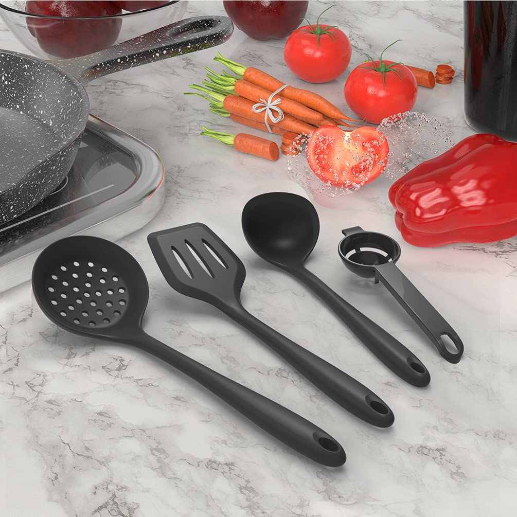 Complete Silicone Kitchen Utensils Set with Holder – BPA-Free, Heat Resistant Cooking Tools
