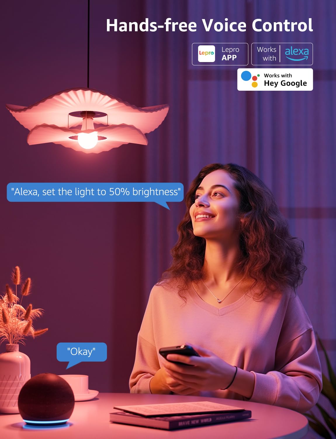 Lepro AI Smart RGB WiFi Light Bulb – 1100LM 16M Colors with LightGPM 4 & Music Sync