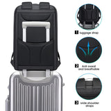 BANGE Anti-Theft Business Laptop Backpack – Smart Work Backpack with USB Charging Port, Fits 15.6” Laptops