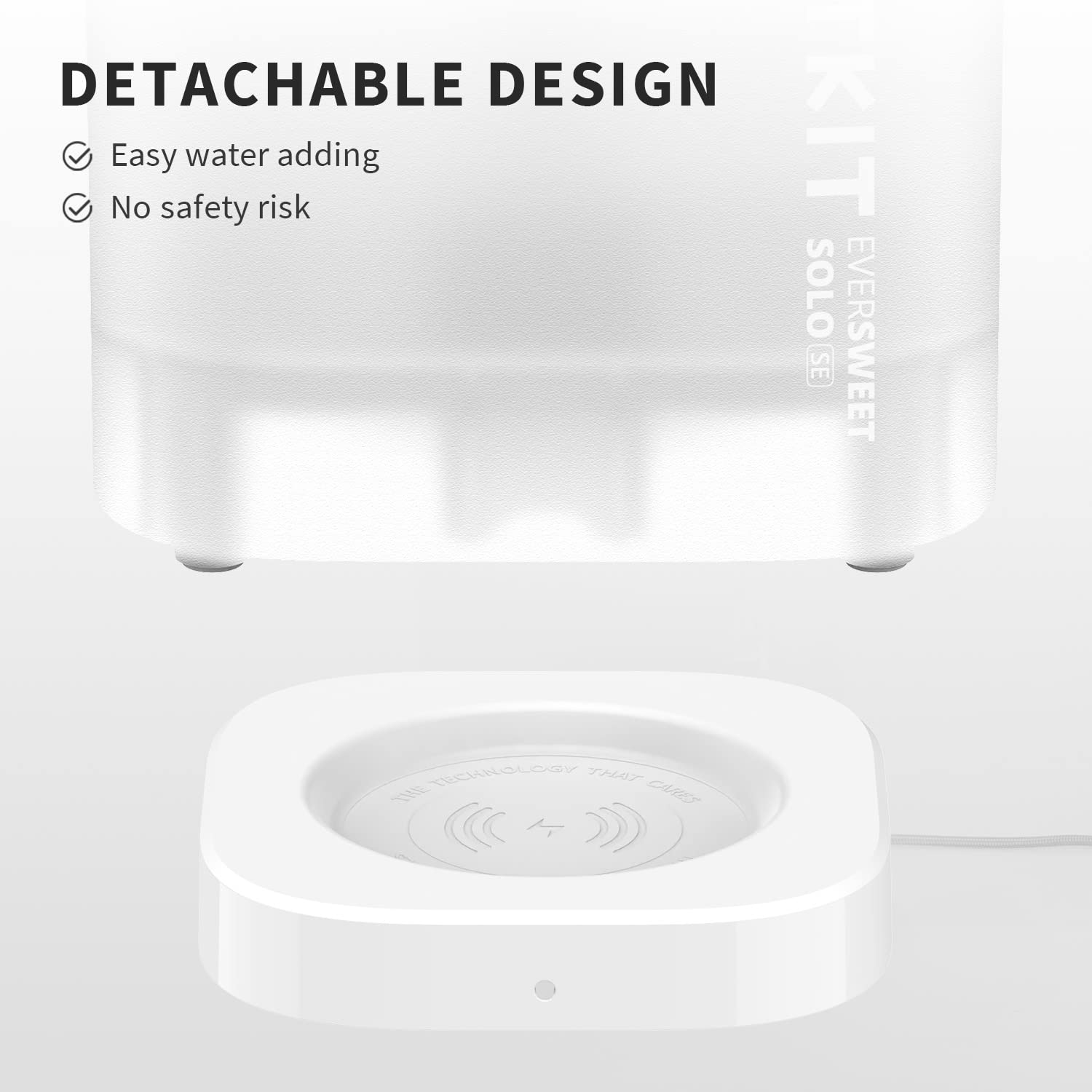 PETKIT Wireless Pump 3.0 Compact Cat Water Fountain 1.85L – Ultra-Quiet 25dB Indoor Hydration System (White)