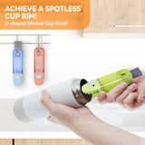 360° Rotating Cup Lid Cleaning Brush – Multi-Purpose Bottle & Crevice Cleaner