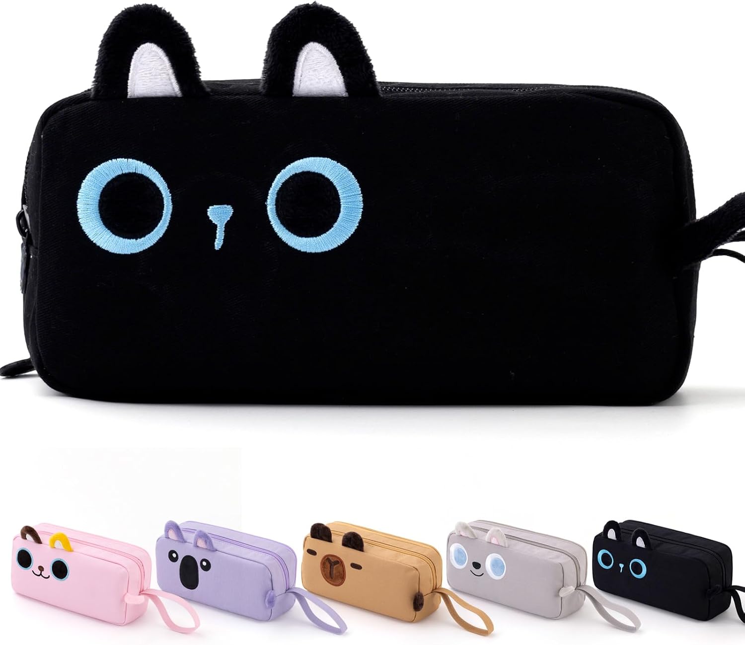 Brown Capybara 3-Compartment Pencil Case