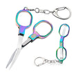 Nurse Badge Folding Scissors – TSA Approved Mini Safety Scissors with Keychain (2-Pack)