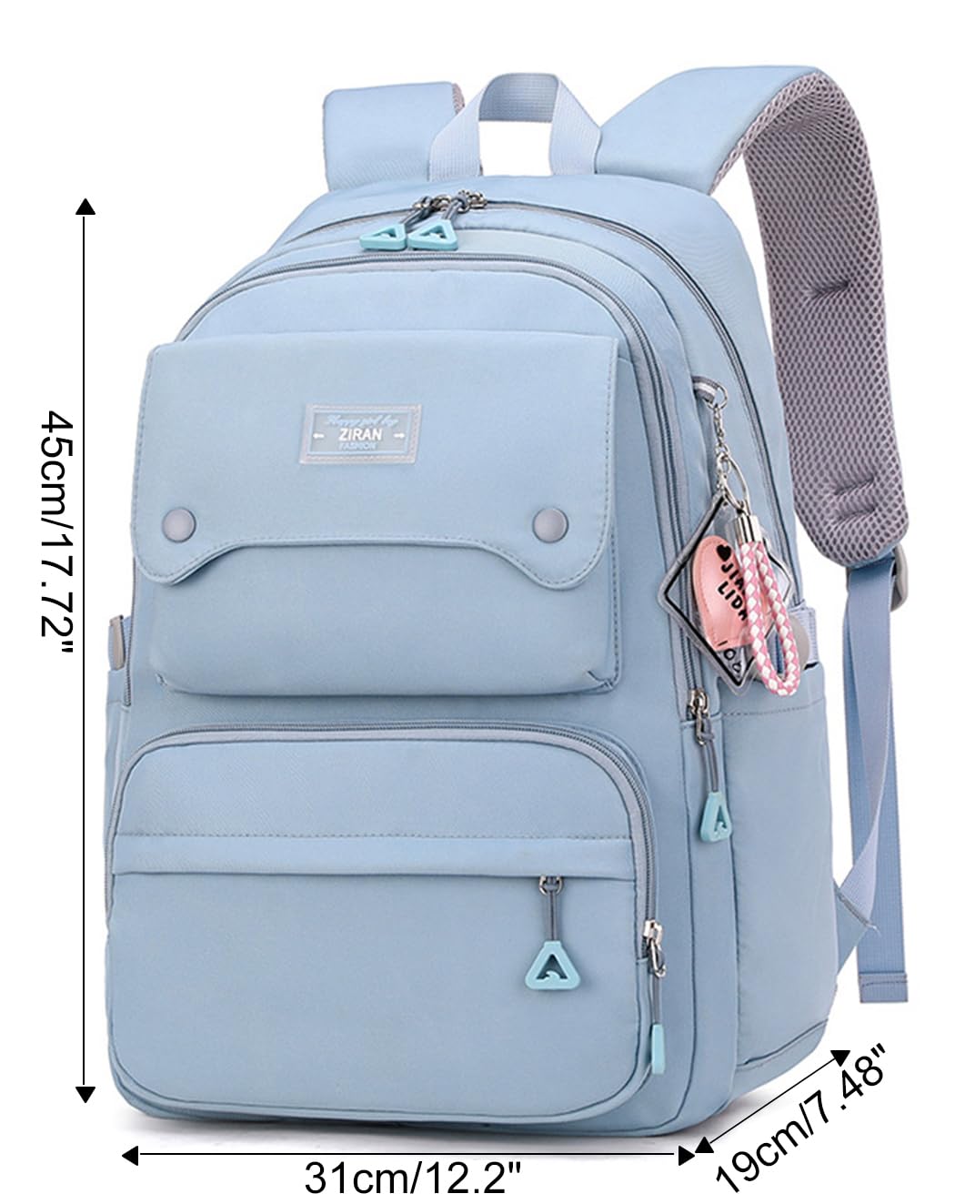 JIAYOU Teen Girls Casual Backpack – Lightweight School & Travel Laptop Daypack 26L