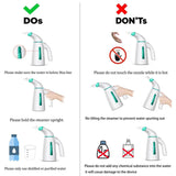 Portable Handheld Garment Steamer 700W with Stainless Steel Panel and Large Capacity Travel Wrinkle Remover