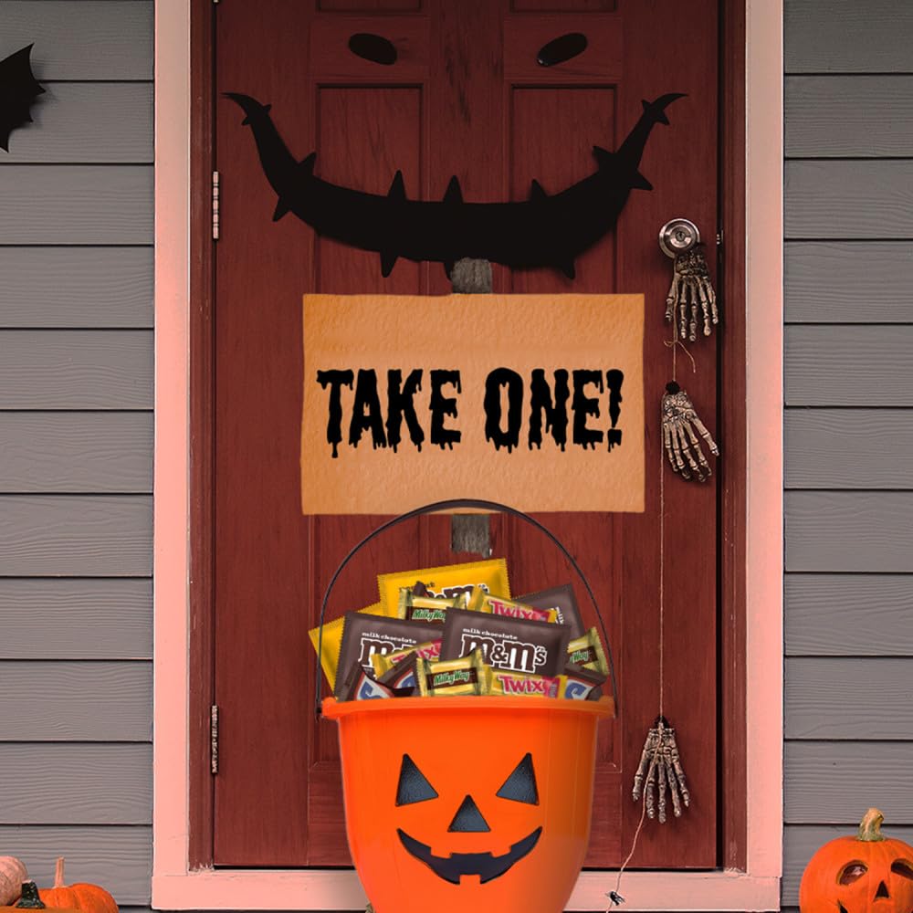 M&M’s, SNICKERS, TWIX & MILKY WAY Halloween Variety Bag – 120PCS Bulk Assortment of Fun Size Chocolate Treats 🍬🎃