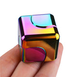 Metal Fidget Spinner Cube Stress Relief Desk Toy Silent Pocket Size ADHD Focus Gadget