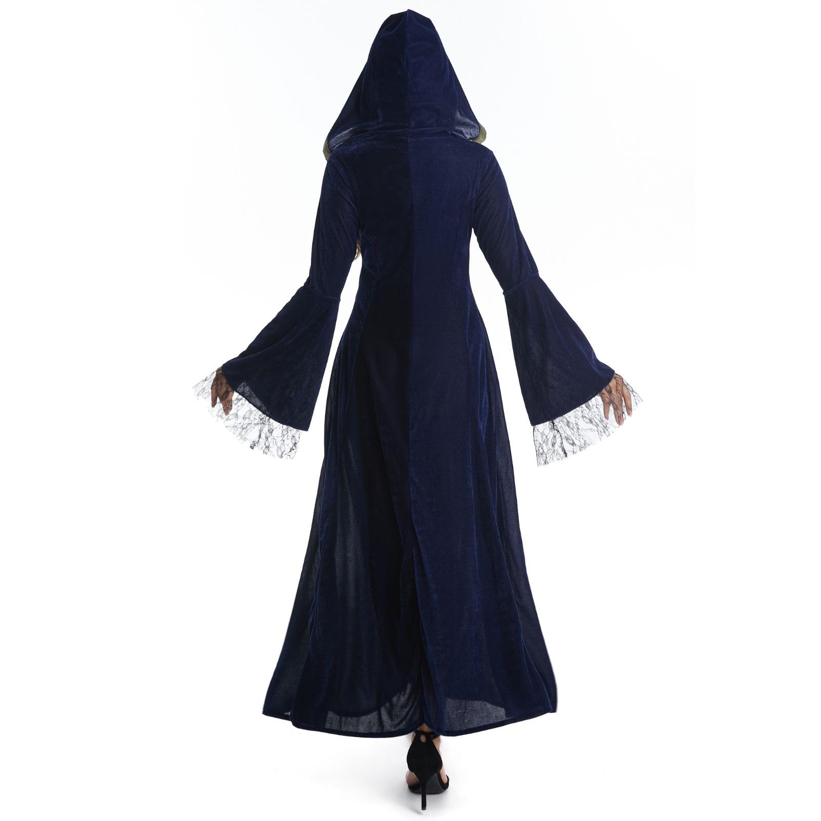 Purple Medieval Renaissance Dress – Long Sleeve Vintage Gown for Cosplay, Halloween & Festivals 💜👑