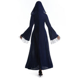 Purple Medieval Renaissance Dress – Long Sleeve Vintage Gown for Cosplay, Halloween & Festivals 💜👑