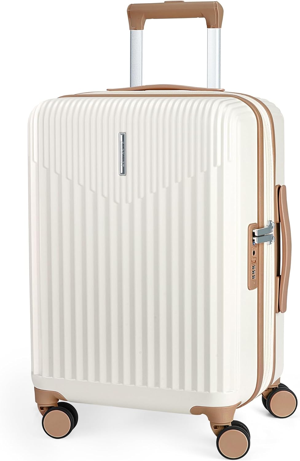 Purple 20-Inch Expandable Hardshell Carry-On with TSA