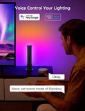 RGBICWW Gaming Light Bars with Music Sync, Alexa Control & App Customization – Black (For Monitors <45”)