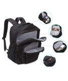 ABSHOO Classic Lightweight Travel Backpack for School & College – Water-Resistant Multi-Pocket Bookbag