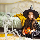 3ft Full Body Halloween Skeleton Decoration – Posable Joints, Realistic Design & Durable Plastic Build