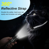 Mini GPS Cat Tracker Collar Apple Find My Compatible Waterproof Reflective Smart Cat Tracking Device No Subscription