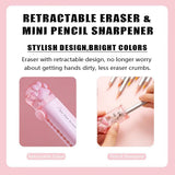 Pink Cat Paw 10-Piece Stationery and Desk Tool Set