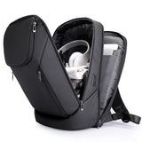 BANGE Smart Business Laptop Backpack – Waterproof Travel Backpack with 180° Opening & USB Charging Port, Fits 15.6” Laptops (Black)