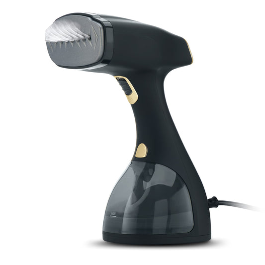 Electrolux Black Professional Handheld Garment Steamer with Ceramic Soleplate and Advanced Leak-Proof Steam Technology