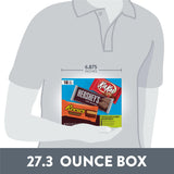 HERSHEY’S, KIT KAT & REESE’S Assorted Milk Chocolate Bars – 27.3 oz Variety Pack (18 Full-Size Bars)