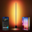 60” RGBICWW Smart Floor Lamp with Matter, 1725lm Brightness & Dual-Zone Lighting Design – Black
