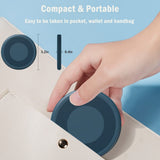 9-in-1 Smart Travel Charging Cable Kit with SIM Storage & Phone Stand – Compact USB Adapter Organizer Midnight Blue