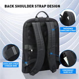BOPAI 17″ Super Slim Laptop Backpack – Anti-Theft, Waterproof Business & Travel Backpack for Men & Women (Black)
