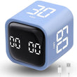Productivity Timer Cube with Flip Control, Custom Countdown & Count-Up, Silent Vibration Desk Timer for Work, Study & Kitchen – Blue