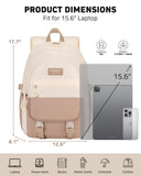 KROSias Lightweight School Backpack for Teen Girls & Women – 15.6 Inch Laptop Bookbag 30L