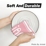 4PCS Pink Halloween Dish Towels – Soft, Absorbent & Durable Tea Towels for Festive Kitchen Decor (18x26 Inches)