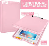 Light Pink Storage Clipboard with Low-Profile Clip