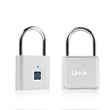 UMIKSMART Fingerprint Padlock with USB-C Rechargeable Battery, Biometric Keyless Lock for Gym Locker, Cabinets & Personal Storage