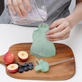 Reusable Silicone Baby Food Pouch 4.5oz – Leakproof Snack & Smoothie Squeeze Pouch for Yogurt, Purees & Travel Feeding