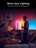 RGBW+IC Smart LED Light Bars with Music Sync, App & Remote Control – Black Ambient Gaming Lights