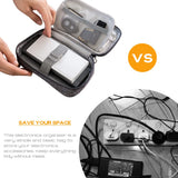 Portable Electronics Organizer Travel Case – Cable & Gadget Storage Bag for Chargers, USB Cords, Hard Drives & Tech Accessories