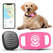 Smart Pet Tracker for Apple Find My Network – No Subscription Bluetooth Tracking Device with Protective Silicone Case for Cats & Dogs (Pink)