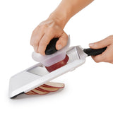 Adjustable Handheld Mandoline Slicer with Non-Slip Handle for Vegetables & Fruit