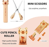 Brown Capybara Desk Tool Set with 120 Page Tabs
