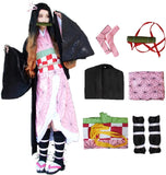 Pink Kimono Cosplay Outfit Set – Anime-Inspired Halloween Costume for Women 🎀✨