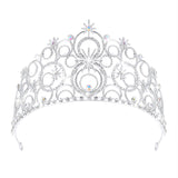 Silver Glinda Bubble Crown – Adjustable Rhinestone Headpiece for Cosplay & Special Occasions 👑✨