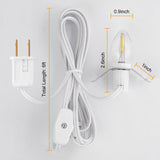 C7 Warm White Accessory Light Cord – 6ft Plug-In Cord with On/Off Switch, UL-Certified & Waterproof Socket for Pumpkins, Blow Molds & Crafts
