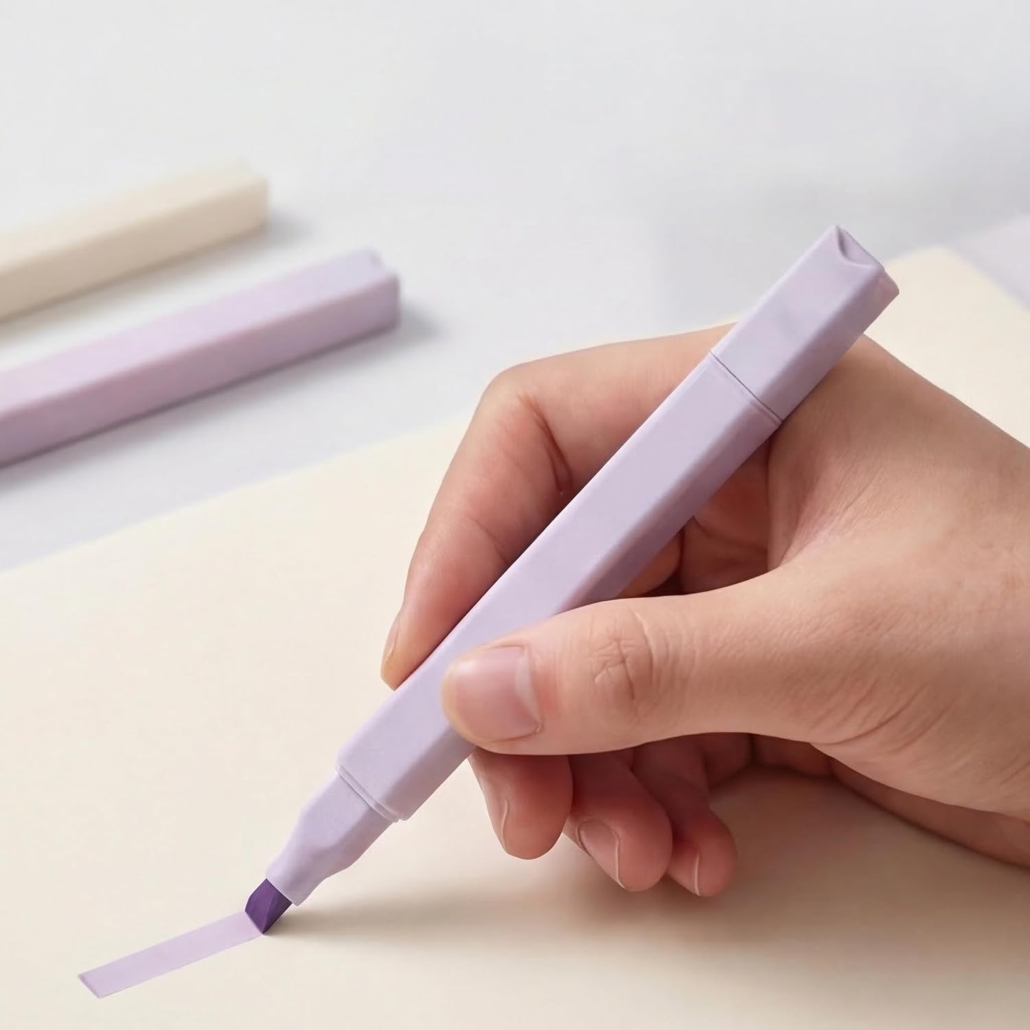 12-Color Dual-Ended Pastel Highlighter Set